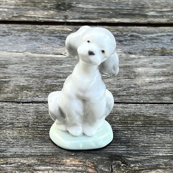 Lladro A Friend For Life Poodle Puppy Dog Society #7685 Porcelain Figurine Box - Picture 1 of 10